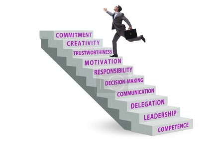 Photo for Career ladder concept with the key skills - Royalty Free Image