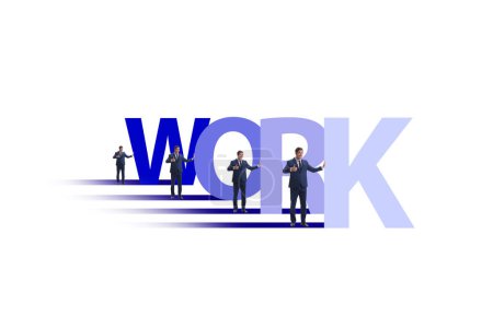 Photo for Concept of hard work with the businessman - Royalty Free Image