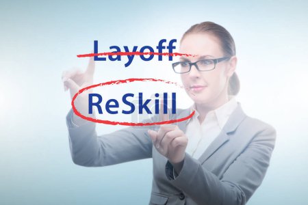 Photo for Re-skilling and upskilling in the learning concept - Royalty Free Image