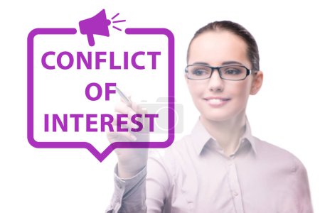 Photo for Conflict of interest concept in the ethical business - Royalty Free Image