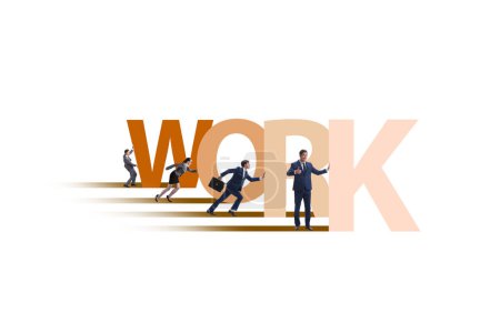 Photo for Concept of hard work with the business people - Royalty Free Image