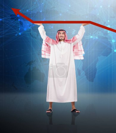 Foto de El empresario árabe que apoya el precio del petróleo - Imagen libre de derechos