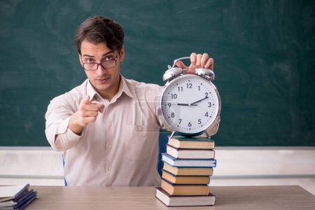 Photo for Young student in time management concept - Royalty Free Image