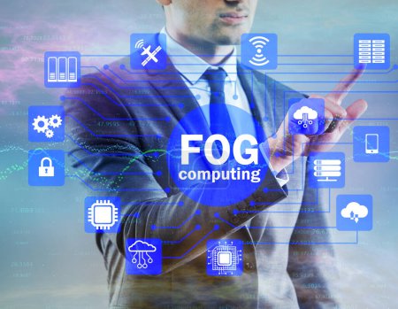 Photo for The fog and edge cloud computing concept - Royalty Free Image