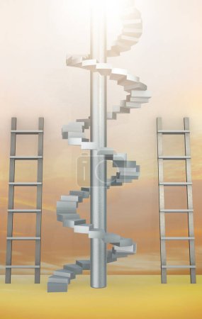 Photo for The different ladders in career progression concept - Royalty Free Image