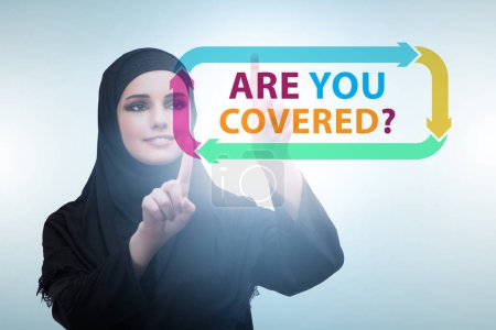 Téléchargez les photos : Insurance concept with question are you covered - en image libre de droit