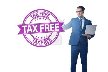 Foto de Tax free shopping concept with the businessman - Imagen libre de derechos