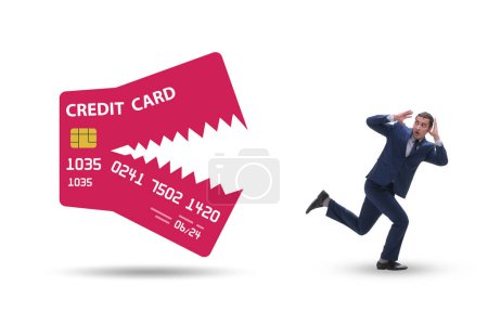 Photo for Businessman in the credit card debt concept - Royalty Free Image
