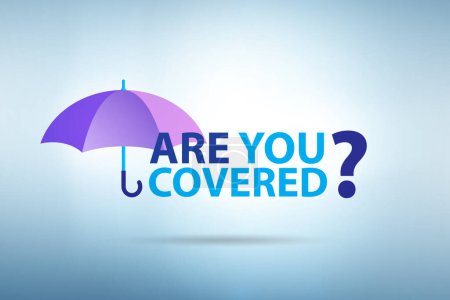 Téléchargez les photos : Comprehensive insurance concept with the question - en image libre de droit