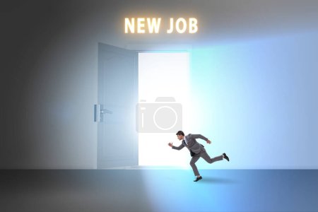 Photo for New job concept with the open door - Royalty Free Image
