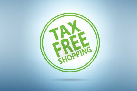 Foto de Tax free shopping conceptual stamp - Imagen libre de derechos