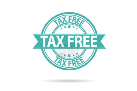Téléchargez les photos : Tax free shopping conceptual stamp - en image libre de droit