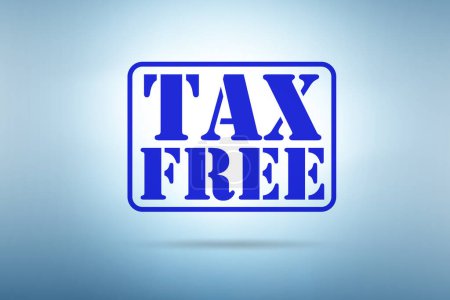 Téléchargez les photos : Tax free shopping conceptual stamp - en image libre de droit