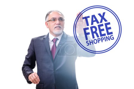 Foto de Concepto de compra libre de impuestos con el empresario - Imagen libre de derechos