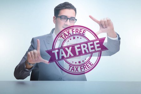 Foto de Tax free shopping concept with the businessman - Imagen libre de derechos
