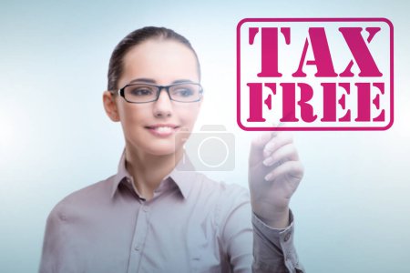 Photo for Tax free shopping concept with the businesswoman - Royalty Free Image