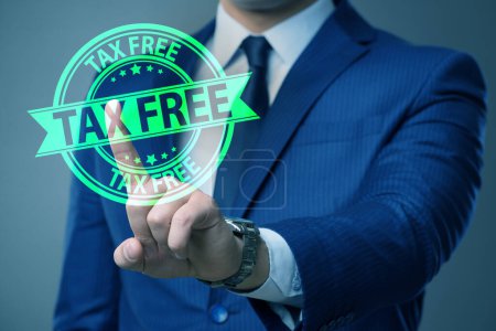 Photo for Tax free shopping concept with the businessman - Royalty Free Image