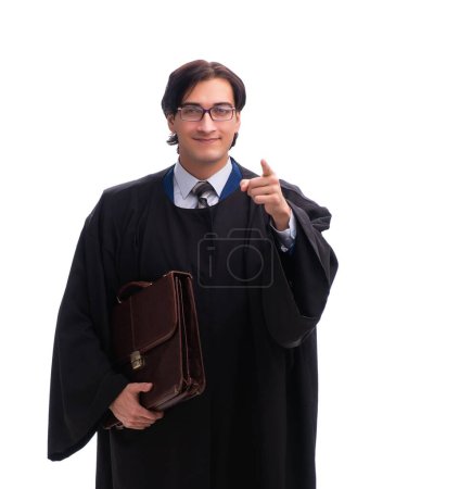 Foto de El joven juez guapo aislado en blanco - Imagen libre de derechos