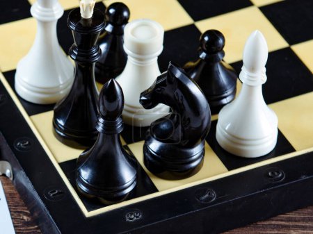 Foto de El ajedrez y otros accesorios de juego - Imagen libre de derechos