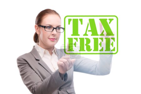 Photo for Tax free shopping concept with the businesswoman - Royalty Free Image
