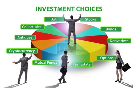 Photo for Concept of the various financial investment options - Royalty Free Image