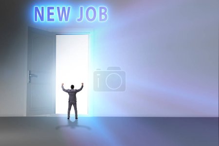 Photo for New job concept with the open door - Royalty Free Image