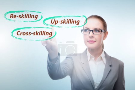 Photo for Re-skilling and upskilling in the learning concept - Royalty Free Image