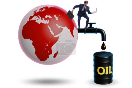 Téléchargez les photos : Concept de l'activité pétrolière mondiale - en image libre de droit