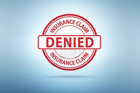 Téléchargez les photos : Concept of denying the medical insurance claim - en image libre de droit