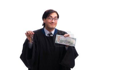 Foto de El joven juez guapo aislado en blanco - Imagen libre de derechos