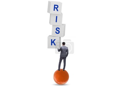 Photo for Risk management concept with the balancing businessman - Royalty Free Image