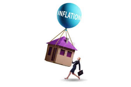 Photo for Concept of the housing prices inflation - Royalty Free Image