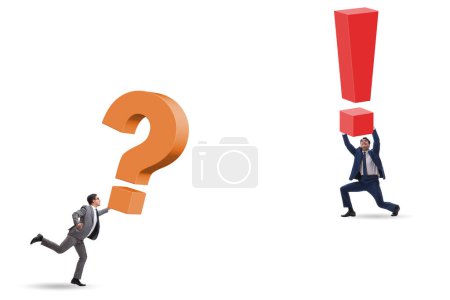 Photo for Concept of the question and exclamation marks - Royalty Free Image