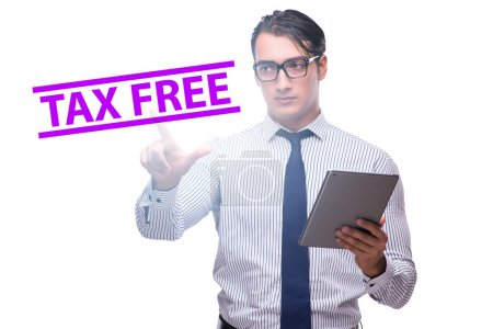 Téléchargez les photos : Tax free shopping concept with the businessman - en image libre de droit