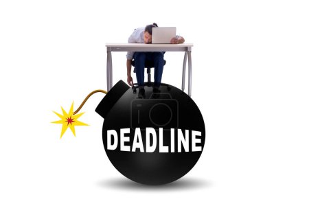 Photo for Deadline concept with the bomb ready to explode - Royalty Free Image