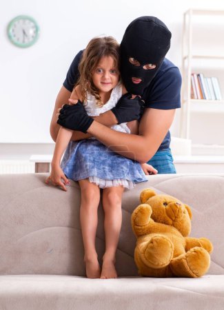 Photo for The child trafficking and abuse concept with small girl - Royalty Free Image