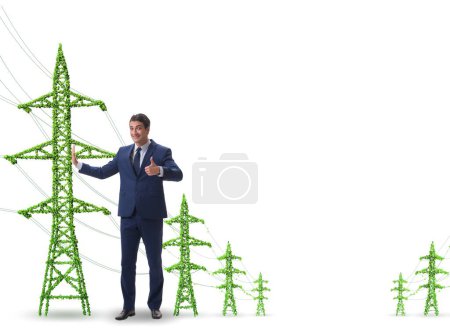 Photo for Businessman in the green energy concept - Royalty Free Image