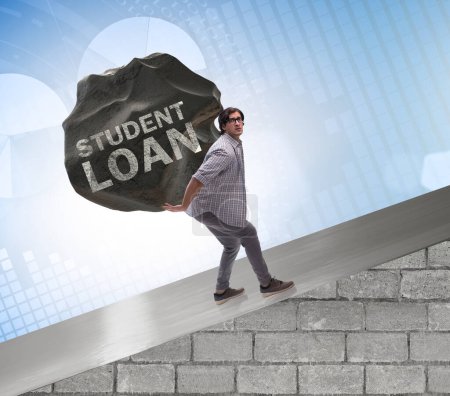 Photo for The concept of student loan and expensive education - Royalty Free Image