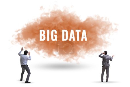 Foto de Concepto de Big data con la gente de negocios - Imagen libre de derechos