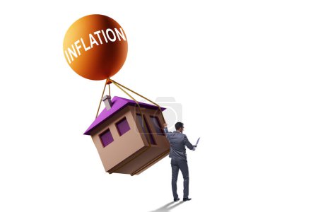 Foto de Concept of the housing prices inflation - Imagen libre de derechos