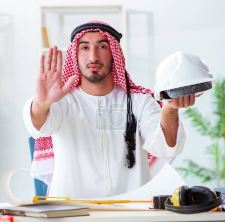 Photo for The arab engineer working on new project - Royalty Free Image