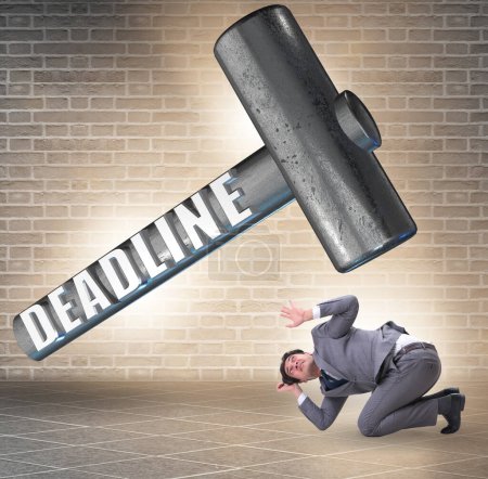 Photo for The businessman failing to meet the deadline - Royalty Free Image