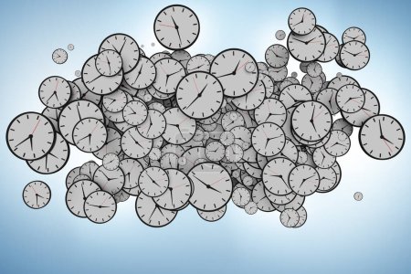 Téléchargez les photos : Concept de gestion du temps avec les horloges - en image libre de droit