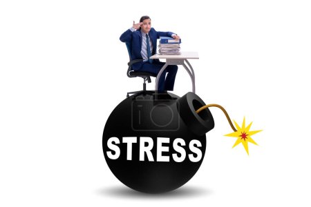 Photo for Stress concept with the exploding bomb - Royalty Free Image
