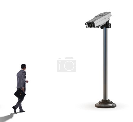 Photo for Cameras wathing man in the spying concept - Royalty Free Image