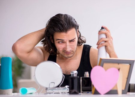 Photo for Handsome man preparing for date - Royalty Free Image