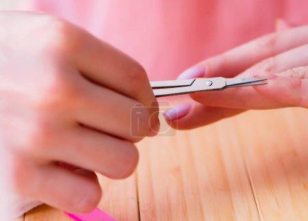 Téléchargez les photos : Les produits de beauté soins des ongles outils pédicure gros plan - en image libre de droit