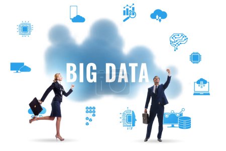 Photo for Big data concept with the business people - Royalty Free Image