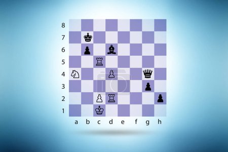 Foto de Tablero de ajedrez para el juego de estrategia - Imagen libre de derechos