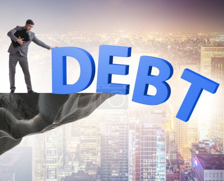 Photo for The debt and loan concept with businessman - Royalty Free Image